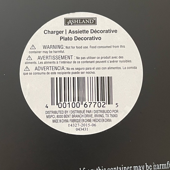 6 Charger Plates Gold 13” Diameter Acrylic - Most W/Orig Sticker -Ashland- NEW - Picture 5 of 6